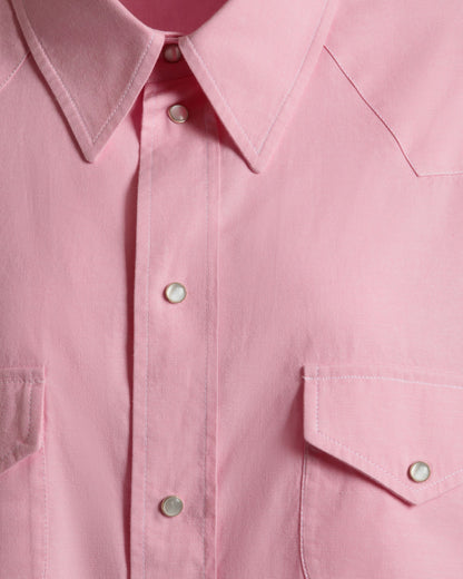 Oversized Shirt in Pink Cotton