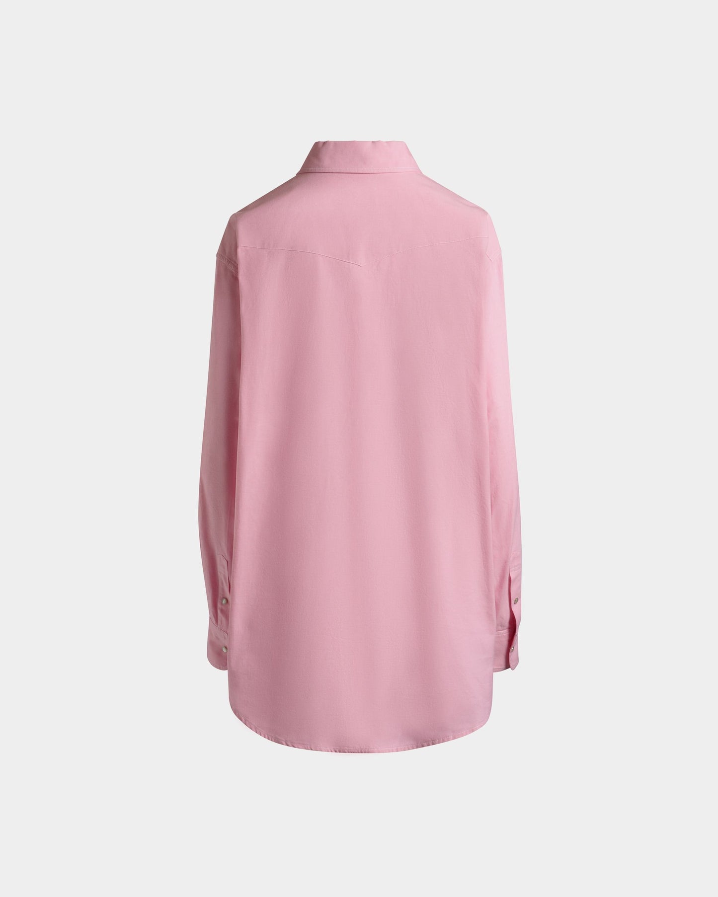 Oversized Shirt in Pink Cotton