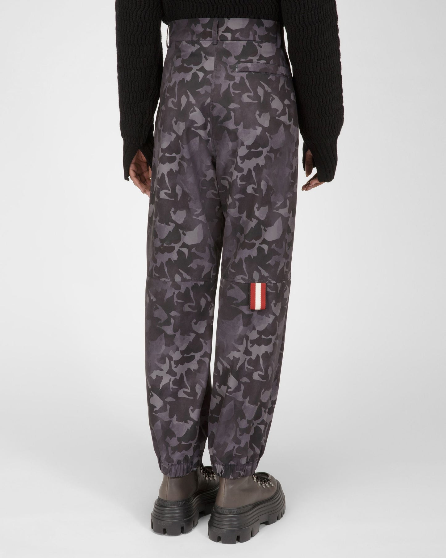 Recycled Nylon Trousers In Black