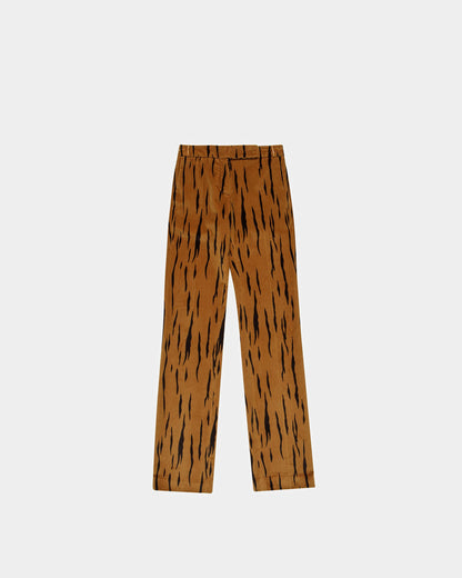 Velvet Printed Pants In Desert And Black