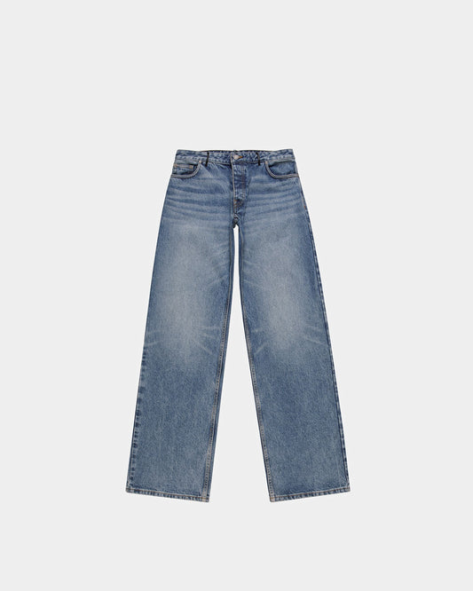 Straight Denim Pants In Indigo